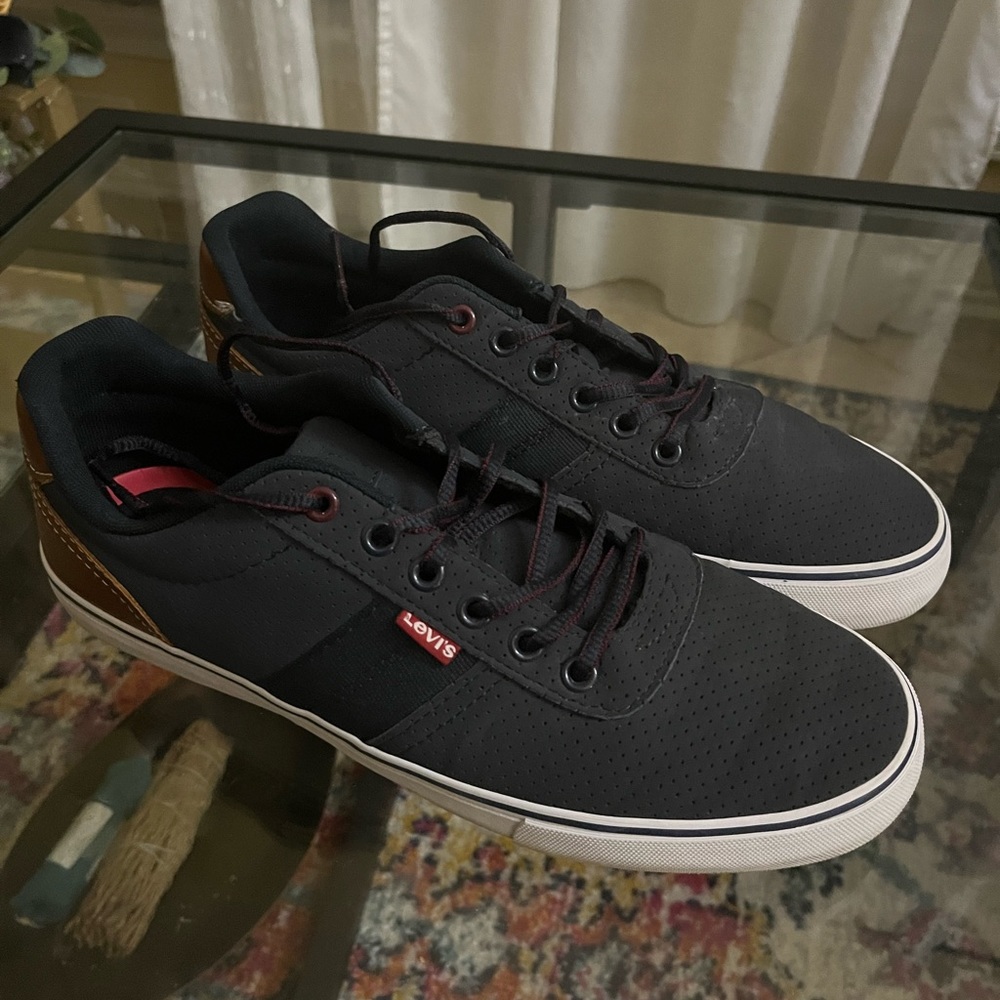 COPY - Levi Navy Blue leather sneakers